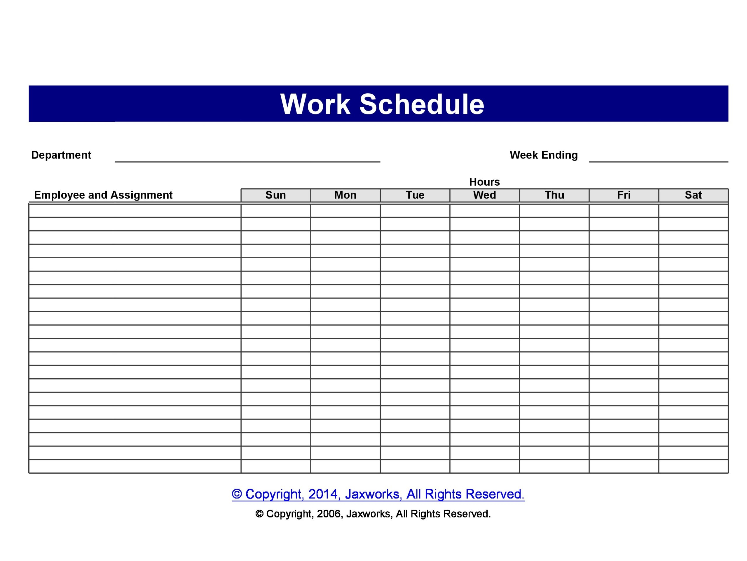 37 Free Employee Schedule Templates Excel Word PDF