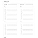 Free And Customizable Itinerary Planner Templates Canva