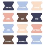 Free Printable Monthly Divider Tabs Pretty Binder Makeover