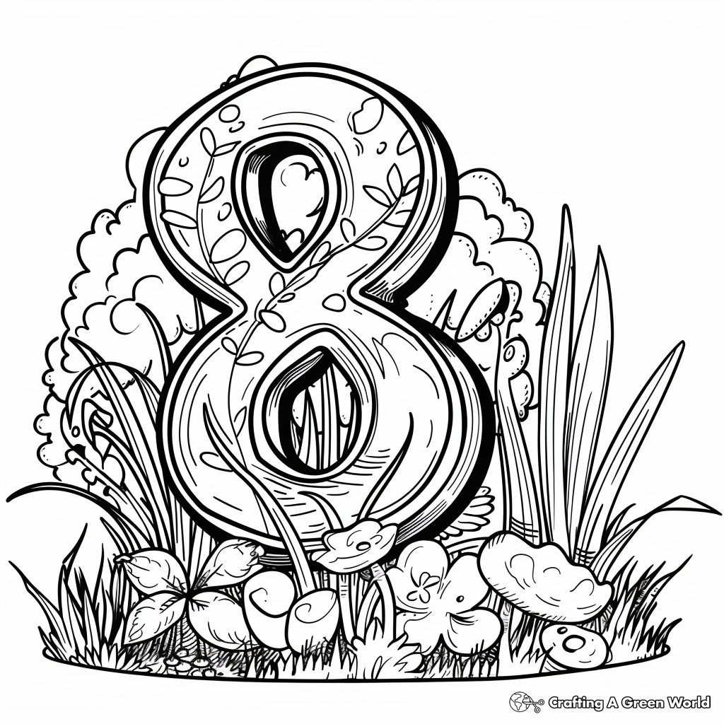 Number 8 Coloring Pages Free Printable Number 8 Coloring Pages Free Printable