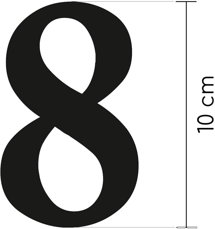 Number 8 Sticker In Black I Height 10 Cm I House Number Sticker Number Sticker For Outdoor Mailbox Door I Weatherproof I Kfz4718 Amazon Be Tools Home Improvement Number 8 Sticker In Black I Height 10 Cm I House Number Sticker Number Sticker For Outdoor Mailbox Door I Weatherproof I Kfz4718 Amazon Be Tools Home Improvement
